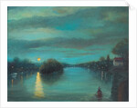 Richmond Dusk, 2017Thames from Richmond Bridge. by Lee Campbell