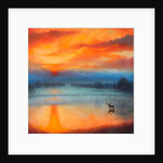 Roi Soleil, 2017Landscape with stag by Lee Campbell