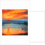 Roi Soleil, 2017Landscape with stag by Lee Campbell