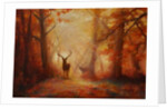 Majesty, 2011 forest deer by Lee Campbell