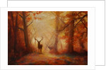Majesty, 2011 forest deer by Lee Campbell