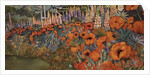 Poppy Border by Lillian Delevoryas