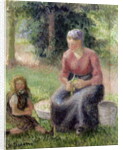 Peasant Woman and her Little Girl, c.1893 by Camille Pissarro