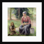 Peasant Woman and her Little Girl, c.1893 by Camille Pissarro