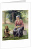 Peasant Woman and her Little Girl, c.1893 by Camille Pissarro