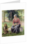 Peasant Woman and her Little Girl, c.1893 by Camille Pissarro