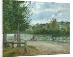 The Banks of the Oise at Pontoise, 1870 by Camille Pissarro