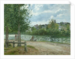 The Banks of the Oise at Pontoise, 1870 by Camille Pissarro