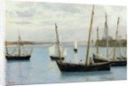 Granville, Fishing Boats, c.1860 by Jean Baptiste Camille Corot