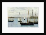 Granville, Fishing Boats, c.1860 by Jean Baptiste Camille Corot