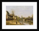 Riverbank at Mery sur Seine, Aube, c.1870 by Jean Baptiste Camille Corot