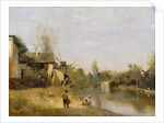Riverbank at Mery sur Seine, Aube, c.1870 by Jean Baptiste Camille Corot