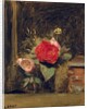 Bouquet of Flowers in a Glass beside a Tobacco Pot, c.1873-74 by Jean Baptiste Camille Corot