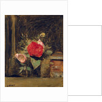 Bouquet of Flowers in a Glass beside a Tobacco Pot, c.1873-74 by Jean Baptiste Camille Corot