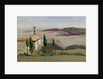 Volterra, Church and Bell Tower, 1834 by Jean Baptiste Camille Corot