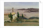 Volterra, Church and Bell Tower, 1834 by Jean Baptiste Camille Corot