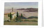 Volterra, Church and Bell Tower, 1834 by Jean Baptiste Camille Corot