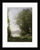 The Goatherd beside the Water by Jean Baptiste Camille Corot
