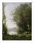 The Goatherd beside the Water by Jean Baptiste Camille Corot