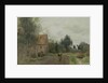 Sin near Douai, Village Street in the Morning, Grey Weather, 1872 by Jean Baptiste Camille Corot