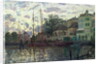 The Dam at Zaandam, Evening, 1871 by Claude Monet