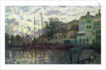 The Dam at Zaandam, Evening, 1871 by Claude Monet