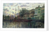 The Dam at Zaandam, Evening, 1871 by Claude Monet