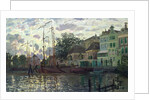 The Dam at Zaandam, Evening, 1871 by Claude Monet