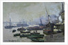 Boats in the Pool of London, 1871 by Claude Monet
