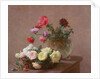 Poppies in a Crystal Vase, or Basket of Roses, 1890 by Ignace Henri Jean Fantin-Latour