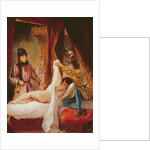 The Duc d'Orleans Showing his Mistress to the Duc de Bourgogne by Ferdinand Victor Eugene Delacroix