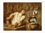 The Butcher, Montmartre Market, c.1857-58 by Honore Daumier