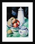 Still Life with Teapot and Fruit on a green Tablecloth, c.1913 by Samuel John Peploe