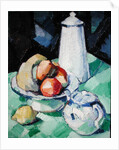 Still Life with Teapot and Fruit on a green Tablecloth, c.1913 by Samuel John Peploe