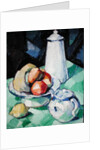 Still Life with Teapot and Fruit on a green Tablecloth, c.1913 by Samuel John Peploe