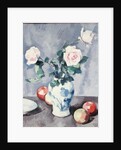 Still Life of Roses in a Blue and White Vase by Samuel John Peploe