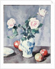 Still Life of Roses in a Blue and White Vase by Samuel John Peploe
