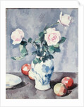 Still Life of Roses in a Blue and White Vase by Samuel John Peploe