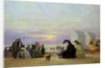 Beach Scene, Evening, 1864 by Eugene Louis Boudin