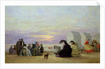 Beach Scene, Evening, 1864 by Eugene Louis Boudin