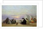 Beach Scene, Evening, 1864 by Eugene Louis Boudin