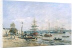 Bordeaux - Quay and Port, 1874 by Eugene Louis Boudin