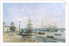 Bordeaux - Quay and Port, 1874 by Eugene Louis Boudin