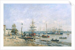 Bordeaux - Quay and Port, 1874 by Eugene Louis Boudin