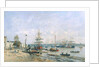 Bordeaux - Quay and Port, 1874 by Eugene Louis Boudin