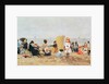 Beach Scene, Trouville, 1881 by Eugene Louis Boudin