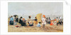Beach Scene, Trouville, 1881 by Eugene Louis Boudin