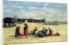 Berck, Fisherwomen on the Beach, 1876 by Eugene Louis Boudin