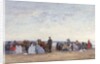 Beach Scene near Trouville, c.1863-66 by Eugene Louis Boudin