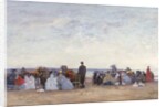 Beach Scene near Trouville, c.1863-66 by Eugene Louis Boudin